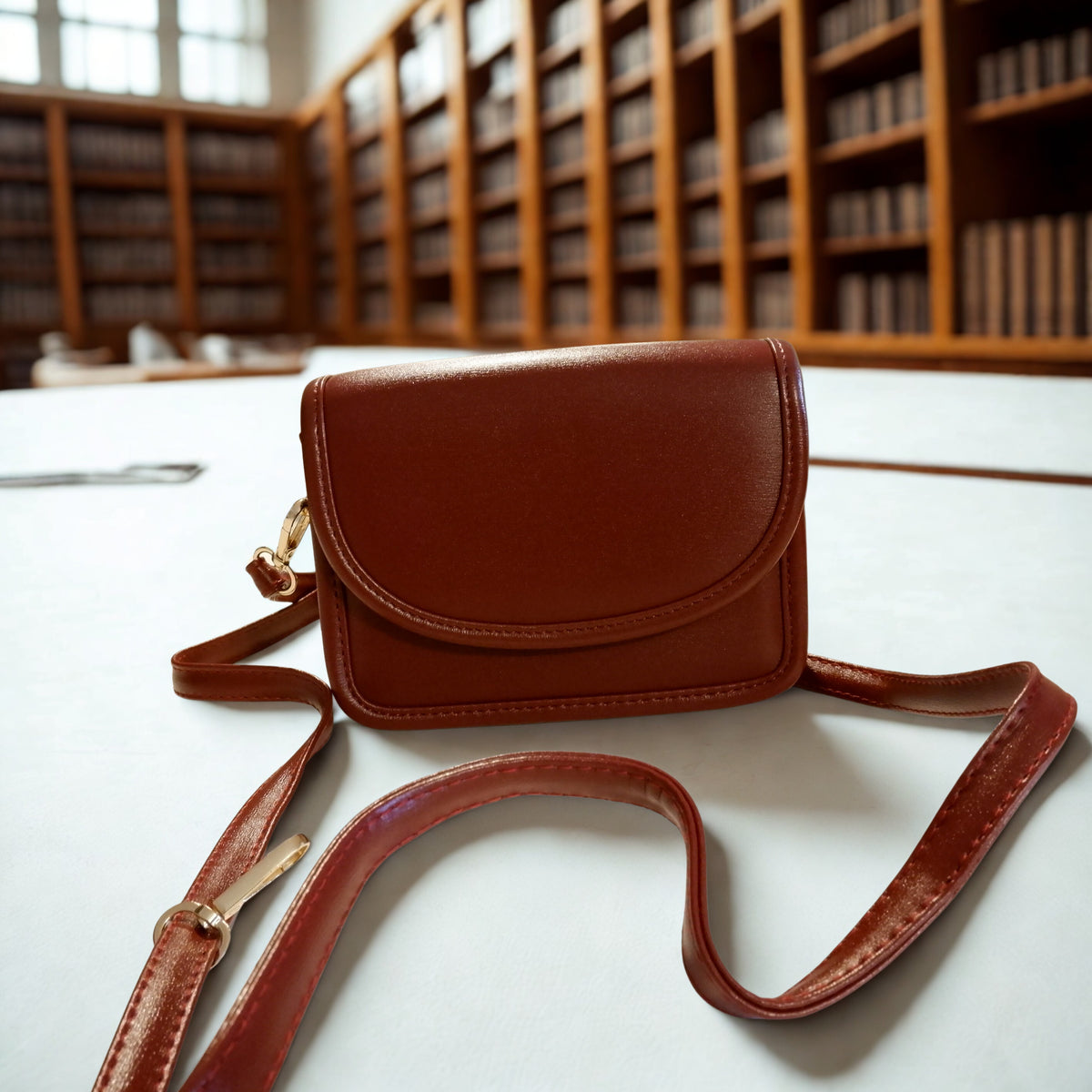 Walentia Bordo Minimalist Kadın Omuz Çantası – Şık & Kullanışlı Tasarım